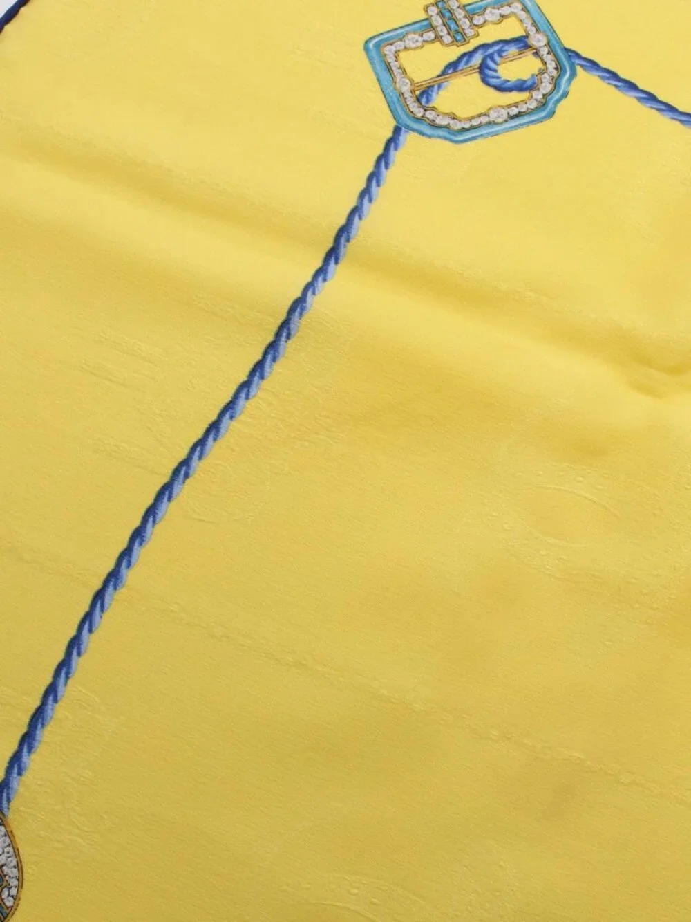 Cartier Scarf Silk Scarves Yellow